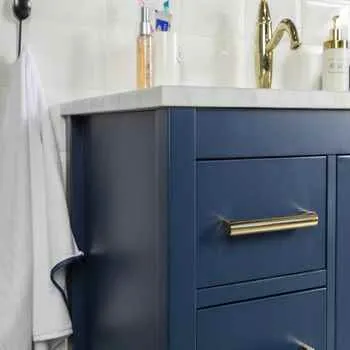 Grove 42 inch Navy Blue Bathroom Vanities For Sale 1 Doors, 9 Drawers 