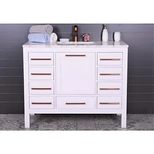 Grove 42" White Bathroom Vanity