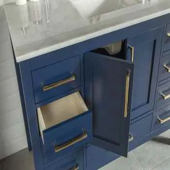 Grove 48" Navy Blue Bathroom Vanity Multiple Drawer