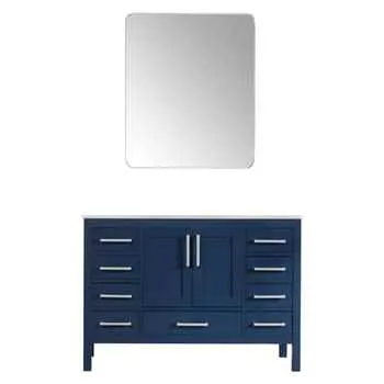Grove 48" Navy Blue Bathroom Vanity Multiple Drawer