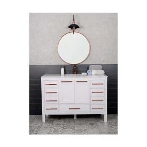Grove 48" White Bathroom Vanity 