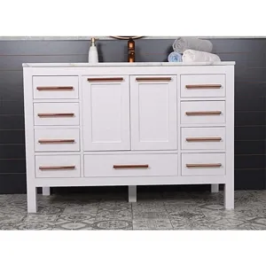 Grove 48" White Bathroom Vanity 