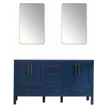 Grove 60" Navy Blue Bathroom Vanity