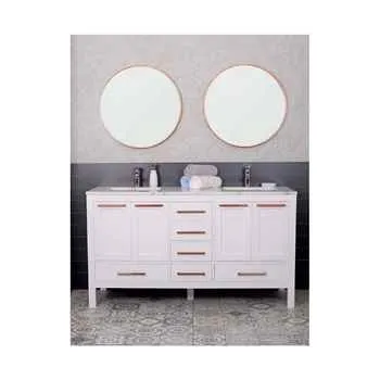 Grove 60" White Bathroom Vanity  