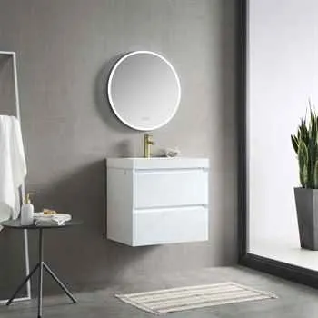 Jena 24 Inch Bathroom Vanity Calacatta White