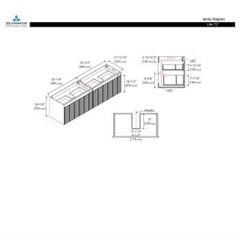 Lily 72 inch Brown Walnut Strip Double Vanity
