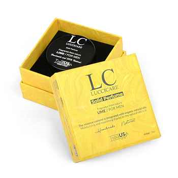 Lime 0.5oz (15g) - TROIA US Solid Cologne for Men, Travel Size, Portable Handmade Men's Fragrance