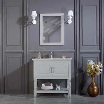 Hamilton 30" Light Gray Bathroom Cabinet
