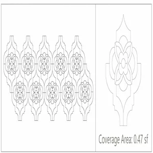 Lotus Custom Stone Water Jet Mosaic Design - Choose Sizes - Learn Prices