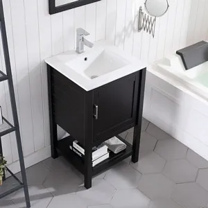 Lucca 20 Inch Bathroom Vanity Espresso