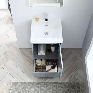 Lyon 20 Inch Bathroom Vanity Metal Grey