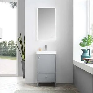 Lyon 20 Inch Bathroom Vanity Metal Grey