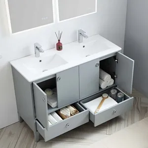 Lyon 48 Inch Bathroom Vanity Metal Grey