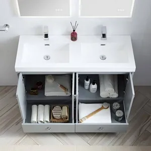 Lyon 48 Inch Bathroom Vanity Metal Grey