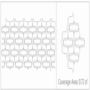 Metro Chic Custom Water Jet Mosaic Design