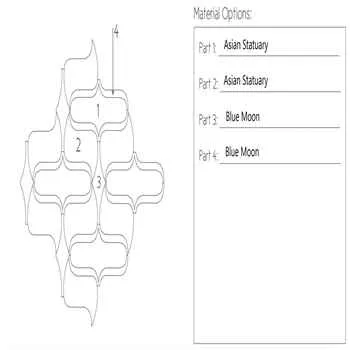 Metro Chic Custom Water Jet Mosaic Design