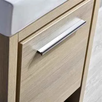 Milan 20 Inch Bathroom Vanity Briccole Oak & Compatible Medicine Cabinet