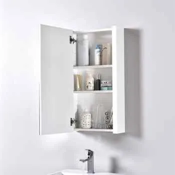 Milan 20 Inch Bathroom Vanity Set Glossy White with Sink