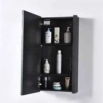 Milan 24 Inch Bathroom Vanity Silver Grey Ceramic Top-Mount Basin