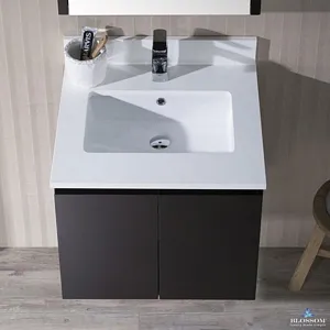 Monaco 24 Inch Espresso Bathroom Vanity Wall Mounted With Counter Top