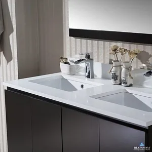 Monaco 48 Inch Bathroom Vanity Espresso Included Double Sinks & Soft Close Doors