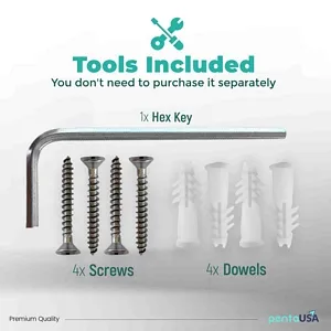 New Line Nl802 Long Towel Bar Metal Material Chrome Finish