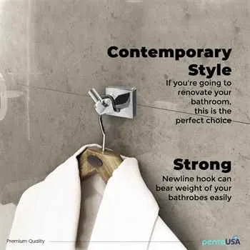 New Line Nl808 Hook Metal Material Chrome Finish