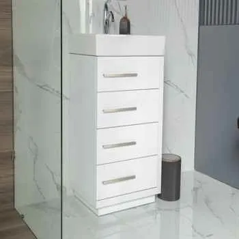 Newark 24" White Bathroom Cabinet