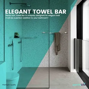 Nova 4802 Long Towel Bar Metal Material Chrome Finsih