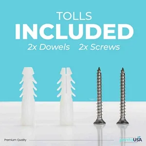 16 inch Brush Holder Metal Material Free Standing Chrome Finish-PN4863