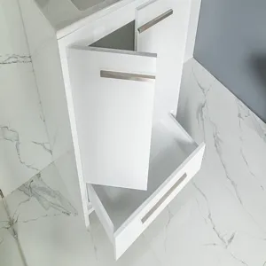 Nyks 30" White Bathroom Vanity