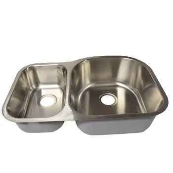 Otto 3118-l 31 1/8 X 18 1/8 Stainless Steel Double Bowl Sink
