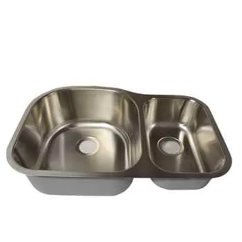 Otto 3118-r 31 1/8 X 18 1/8 Stainless Steel Double Bowl Sink