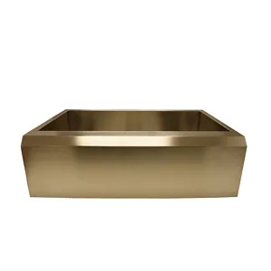 Otto 3321 - 33x21 6/7 Stainless Steel Handmade Apron Single Bowl Sink