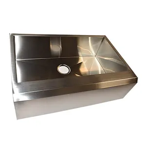 Otto 3321 - 33x21 6/7 Stainless Steel Handmade Apron Single Bowl Sink