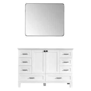 Otto Colorado 48" White Bathroom Vanity