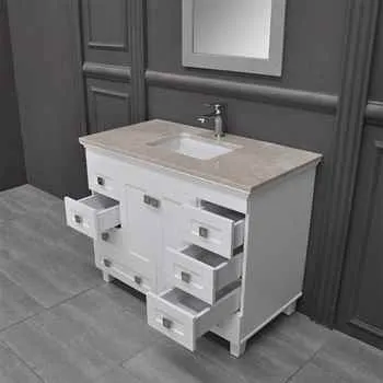 Otto Colorado 48" White Bathroom Vanity