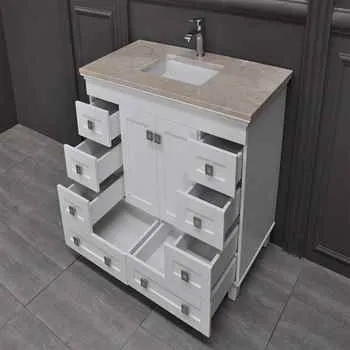 Otto Colorado 48" White Bathroom Vanity