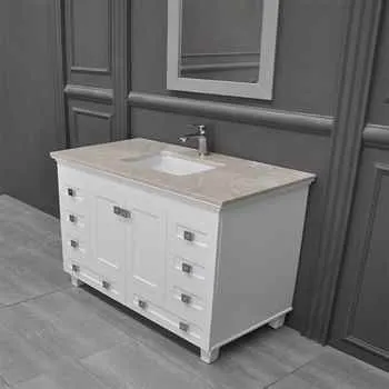 Otto Colorado 48" White Bathroom Vanity