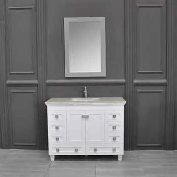 Otto Colorado 48" White Bathroom Vanity
