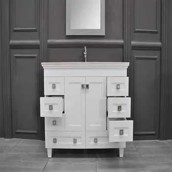 Otto Colorado 48" White Bathroom Vanity