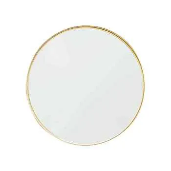 Otto Mirror Asu 24 inch Round Metalic Gold Color Covered