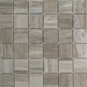 Palissandro Mosaic Polished Marble 12"x12" (2"x2" Chip Size)