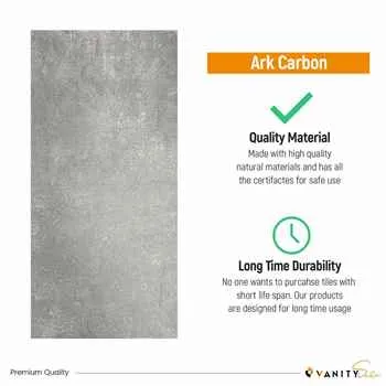 Pallet Porcelain Tile Ark Carbon Grey Heat Resistant Waterproof 12x24 inch Matt Rectangular - pallet 512 sqf- Extra 4% off- ($3.5 sqf) 