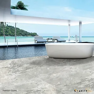 Pallet Porcelain Tile Silver Diamond Glossy 24"X48" - An Extra 5% off
