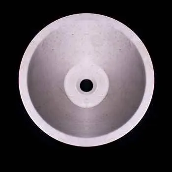 Paris Bathroom Stone Vessel Sink Marble Light Beige Honed H: 6" X Q16" Top Sink