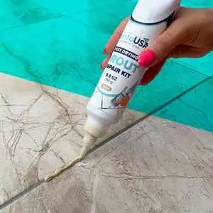 PentaUSA 250 Gr Beige Color Tile Grout Repairs Kit, Fast Drying Grout Repair Kit-8.8oz