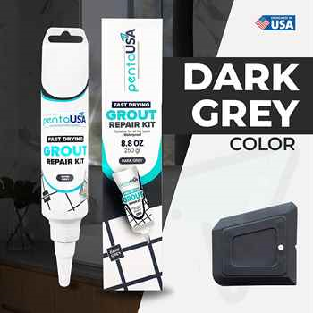 PentaUSA 8.8 oz 250 gr Dark Gray Tile Grout