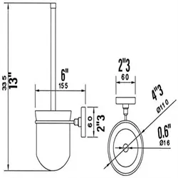 PentaUSA Bathroom Accessories Set of 4 (Long Towel Rack)