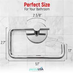 PentaUSA Chrome Toilet Paper Holders with Nickel Material